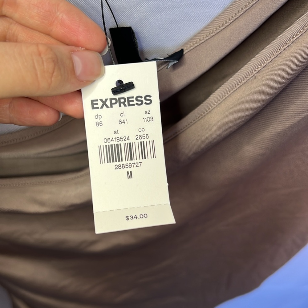 Express Ruched One Shoulder Top - Picture 3 of 5